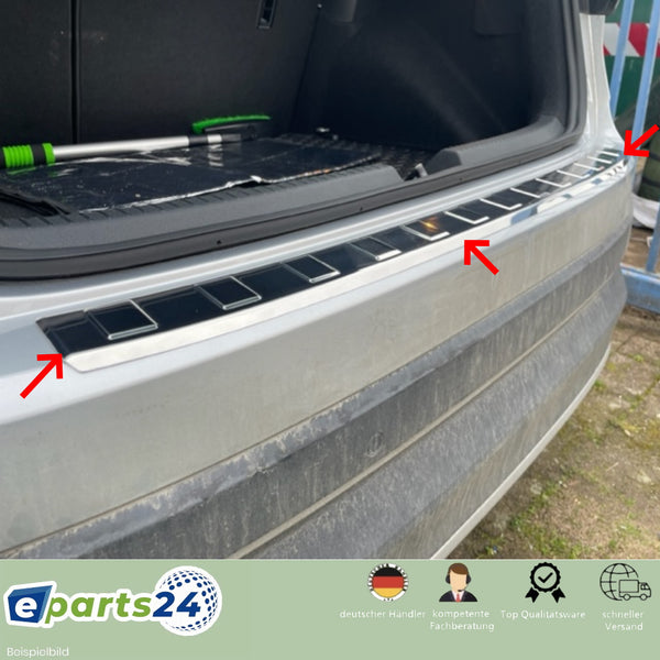 Ladekantenschutz Heckschutz für VW Taigo ab 2021- Edelstahl mit Abkant –  E-Parts24