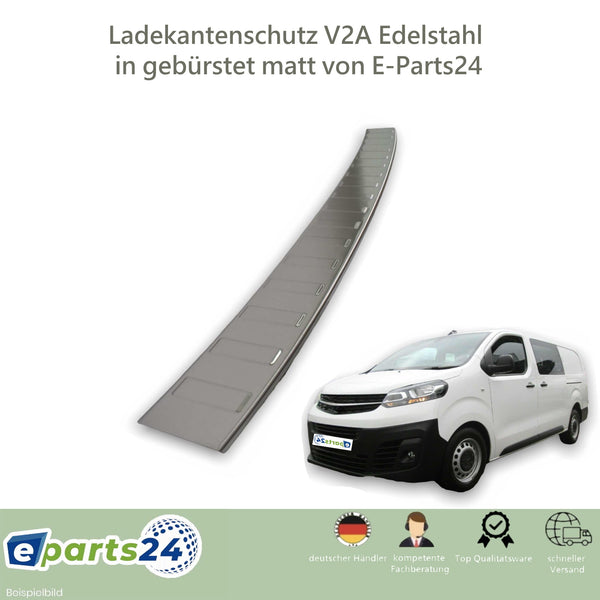 Premium Edelstahl V2A Ladekantenschutz Matt für Opel Vivaro A
