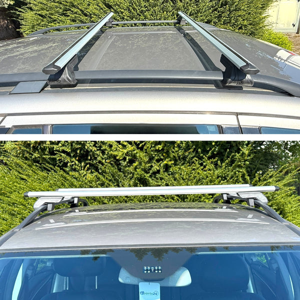 Dachträger Querträger Träger offen für VW Golf Plus 2004-2014 Alu silber
