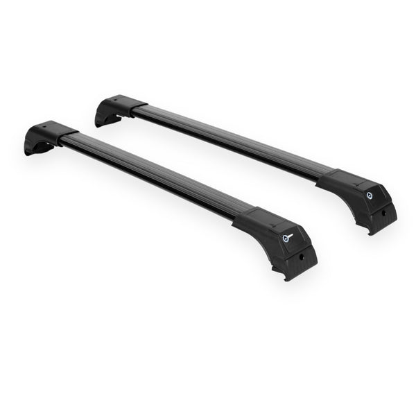 Roof rack cross bar support for closed railing 120cm universal black