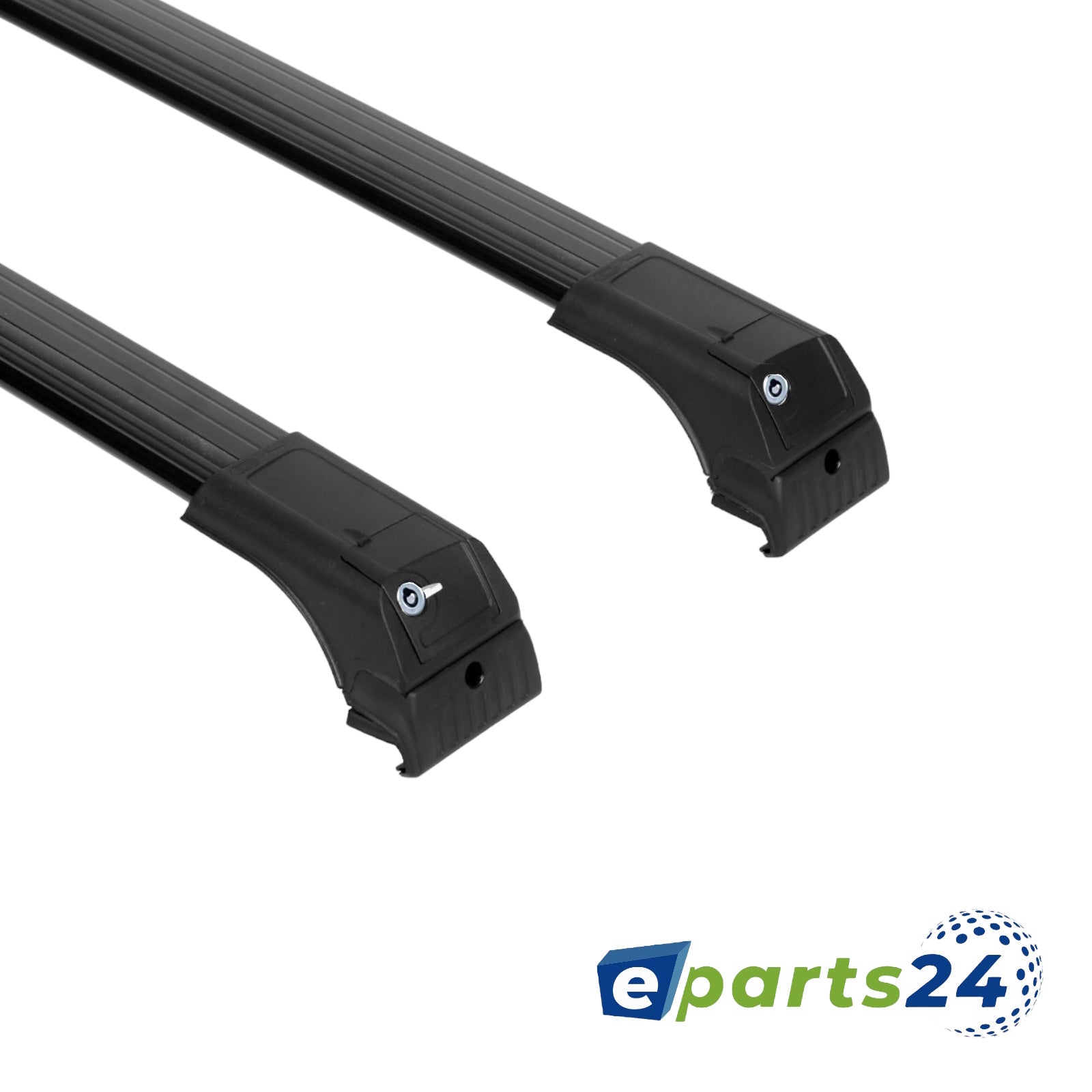 Roof rack cross bar support for closed railing 120cm universal black