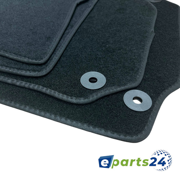 Automatten Fußmatten Autoteppich für VW Polo 9N 2003-2009 passform Set schwarz