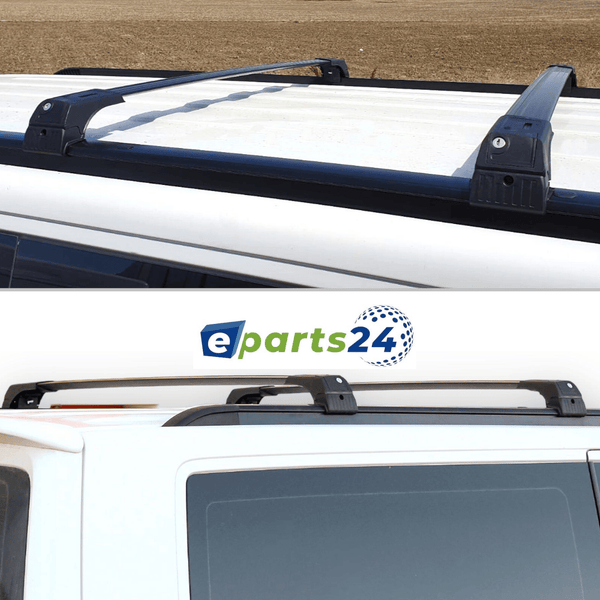 Roof rack cross bars closed for Jeep Grand Cherokee 2010-2021 aluminum black