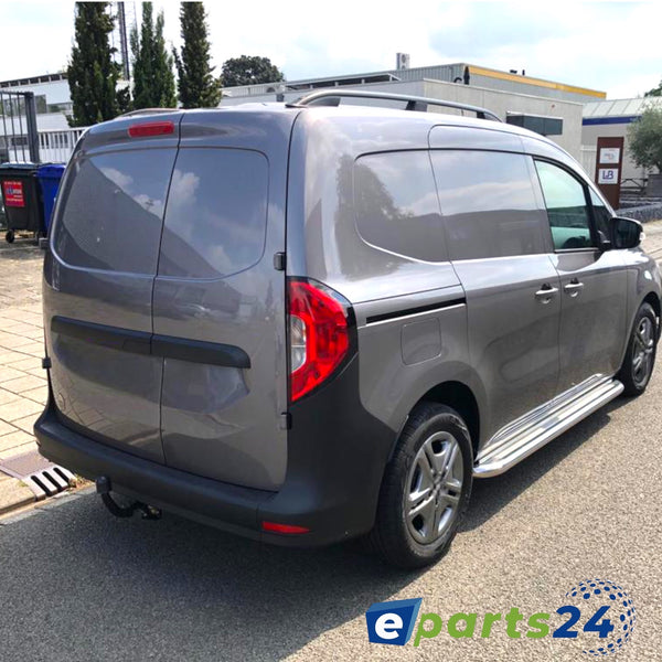 Dachreling Grundträger für Mercedes Citan & Kangoo ab Bj. 2021- Alu schwarz 2tlg