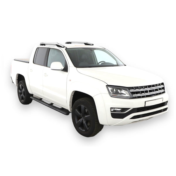 Dachreling Reling Grundträger für VW Amarok ab Bj. 2010- Alu silber 2tlg Set