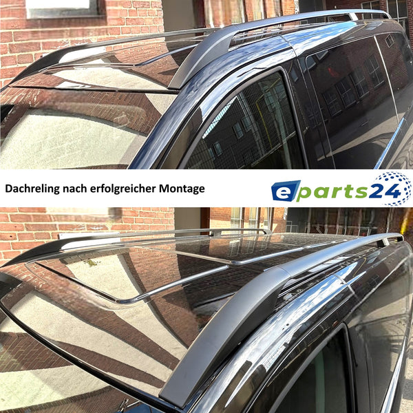 Dachreling für Mercedes Vito Viano W639 W447 2003-2024 L1 kurzer Radstand Alu