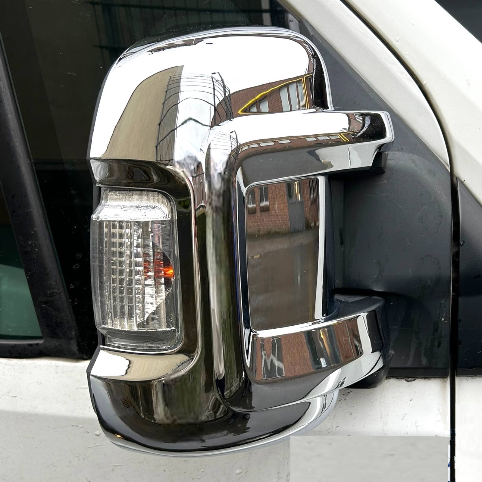 Spiegelkappen Spiegelblenden Spiegelgehäuse Abdeckung für Fiat Ducato  2006-2022 ABS Kunststoff 2tlg hochglanz chrom E-Parts24