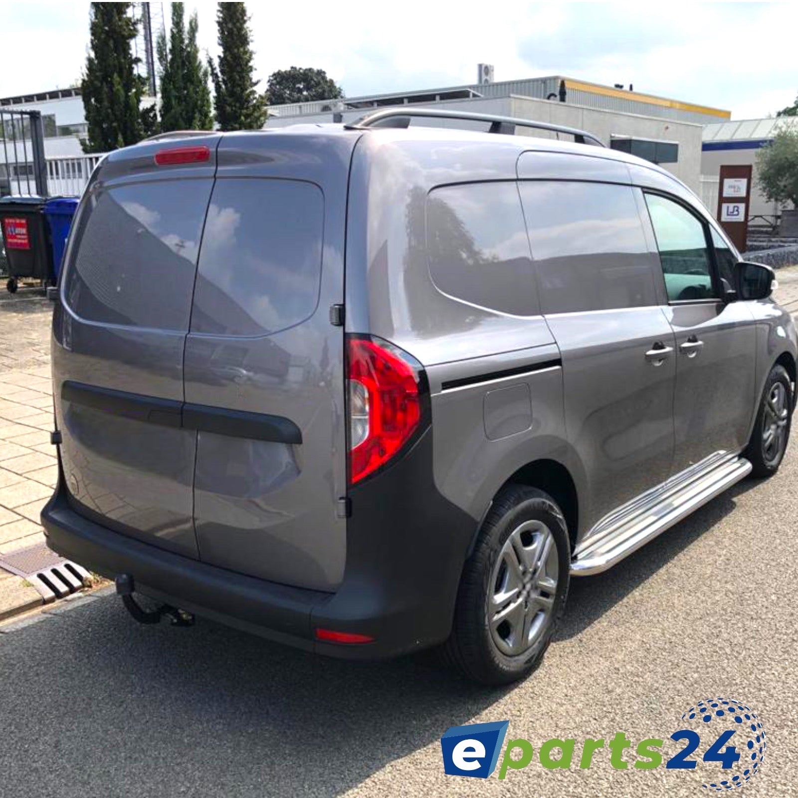 Dachreling Grundträger Reling für Nissan Townstar ab Bj. 2022- Alu schwarz 2tlg