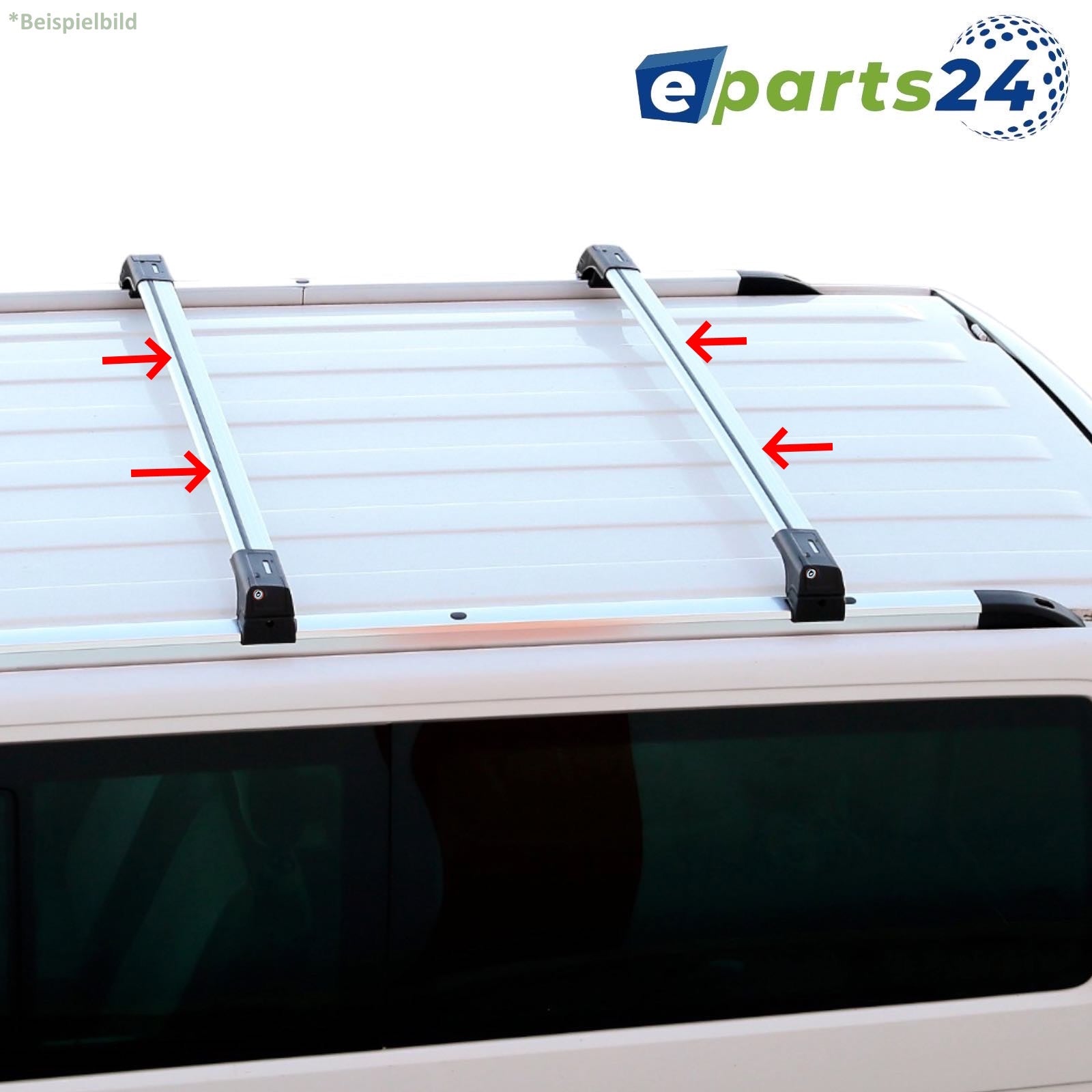 Roof rack cross bar carrier aluminum closed for Dacia Lodgy from 2012- aluminum silver