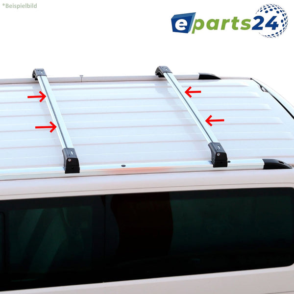 Roof rack cross bar carrier closed for Seat Alhambra from 2010- aluminum silver