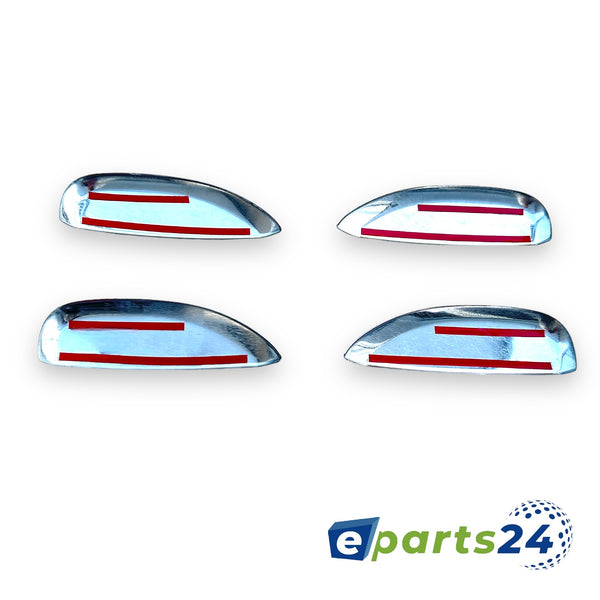 Door handle covers, door handle caps for Dacia Duster from 2018- stainless steel chrome 4pcs.