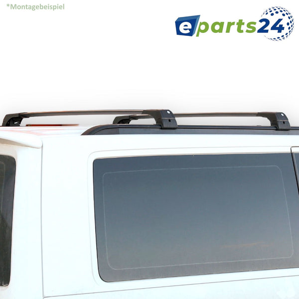 Roof rack cross bars closed black for Ford Transit Tourneo Custom 2013-