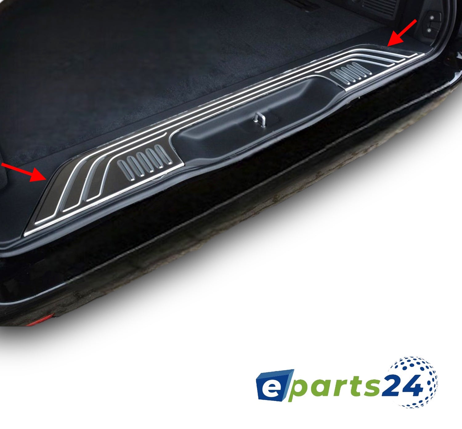 Loading sill protection INSIDE for Mercedes Vito W447 2014- V-Class brushed stainless steel