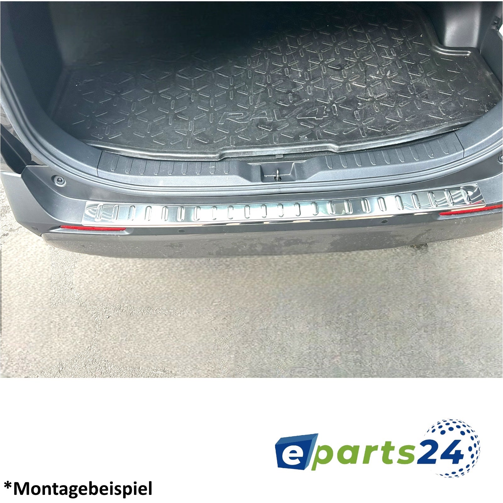 Loading sill protection rear protection for Opel Astra K Sports Tourer 2016- stainless steel gloss