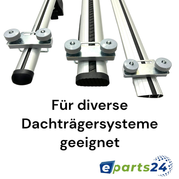 Montagesatz Befestigungssatz für Dachbox Dachkoffer 4x U-Bügel 80mm Montageset