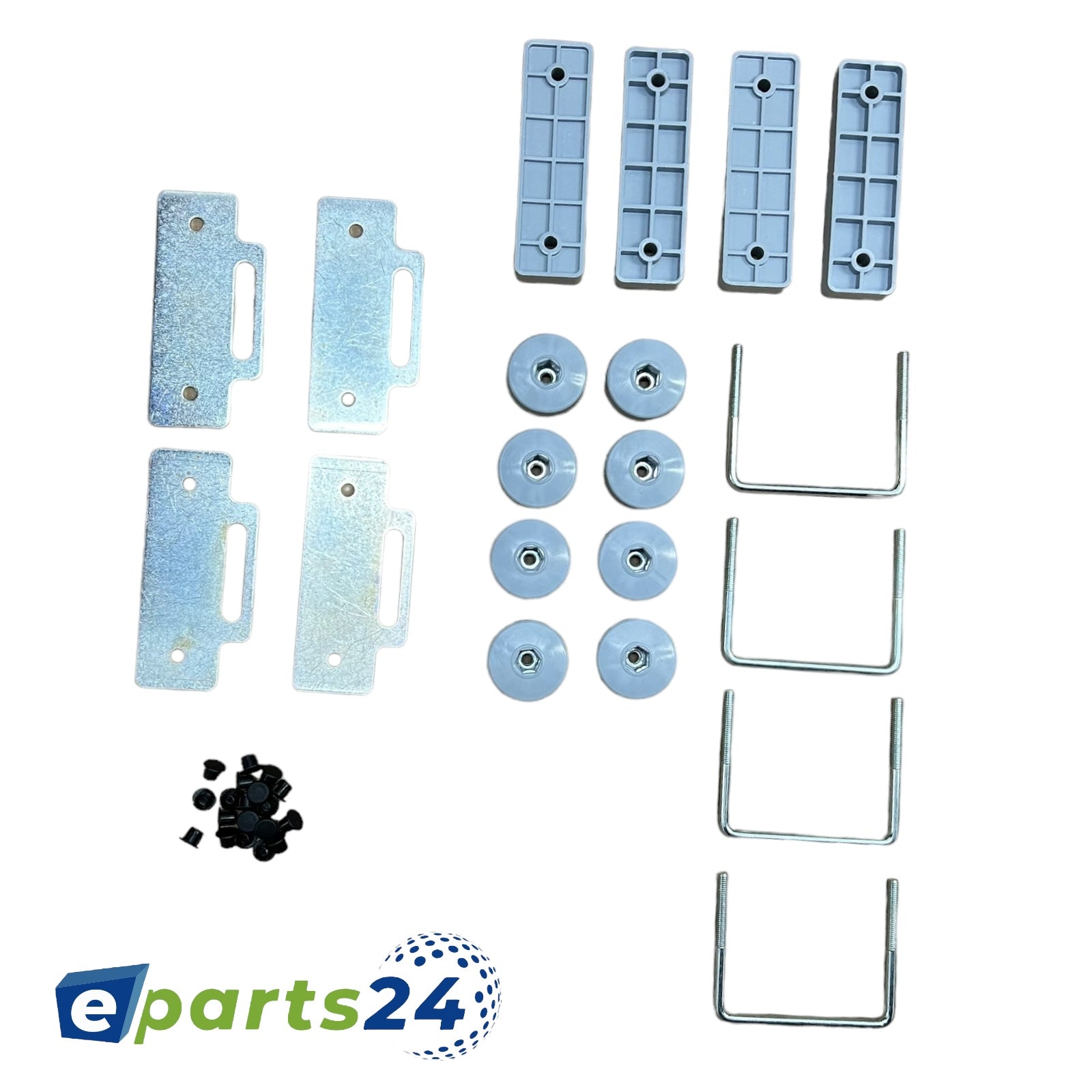 Montagesatz Befestigungssatz für Dachbox Dachkoffer 4x U-Bügel 80mm Montageset