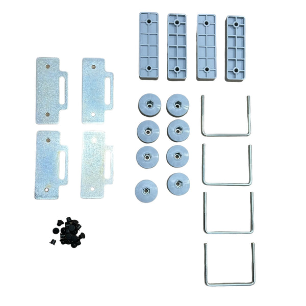 Montagesatz Befestigungssatz für Dachbox Dachkoffer 4x U-Bügel 80mm Montageset