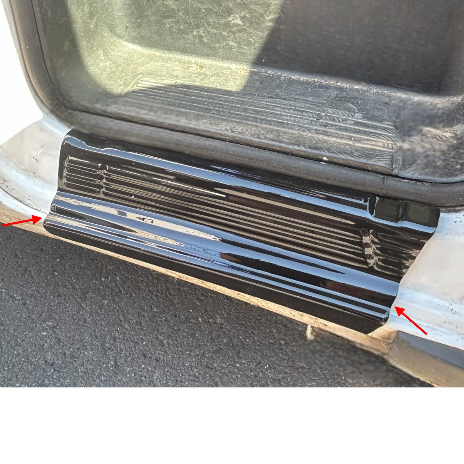 Door sills for Fiat Ducato Jumper Boxer from 2006 black gloss