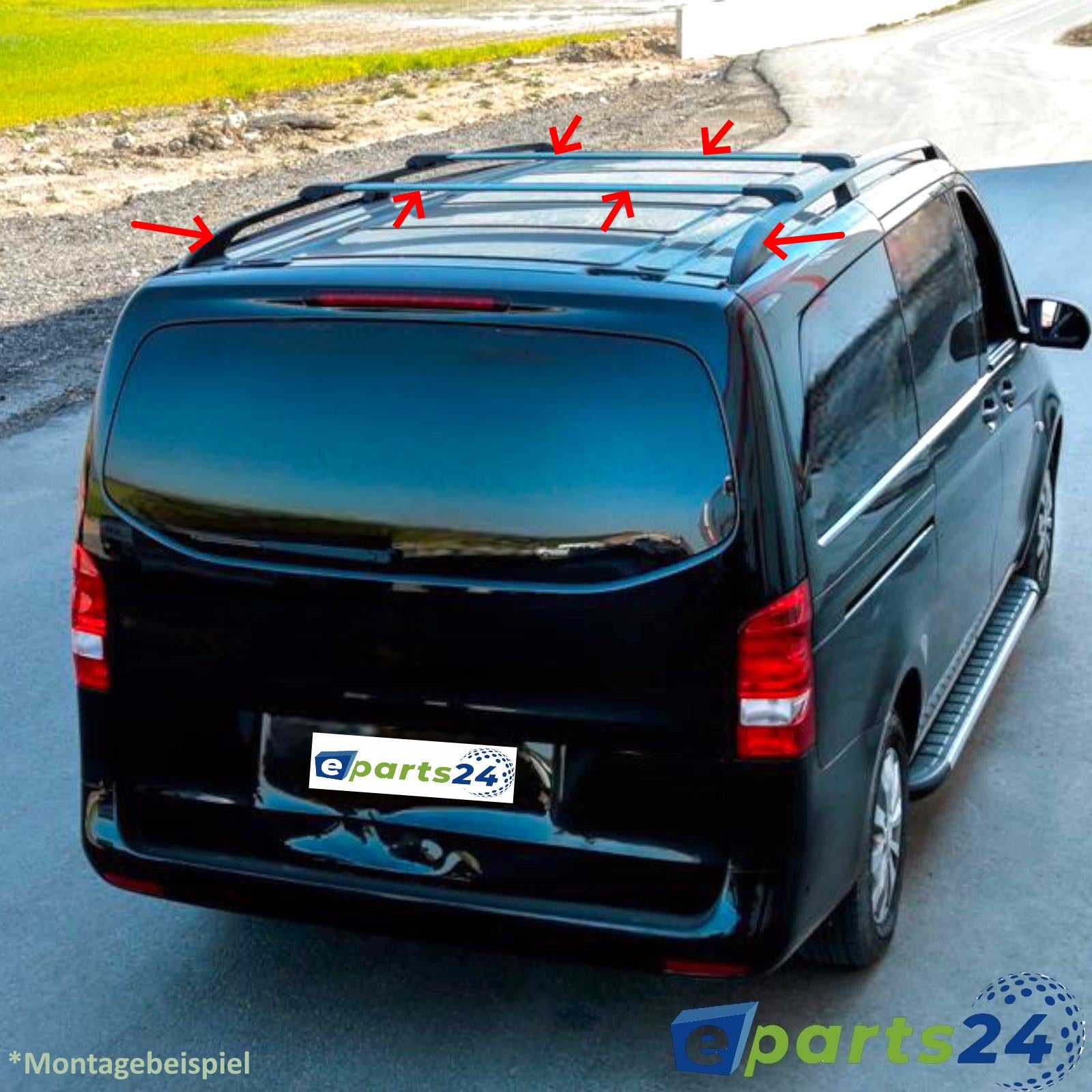 Dachreling+ Dachträger Set für Mercedes Vito Viano W639 W447 2003-2024 L1 kurzer