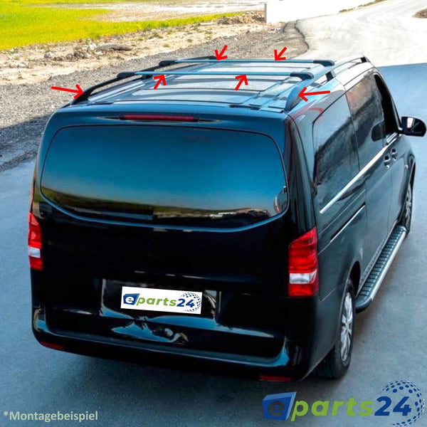 Dachreling + Dachträger Set für Mercedes Vito Viano W639 W447 2003-2024 L1 kurz