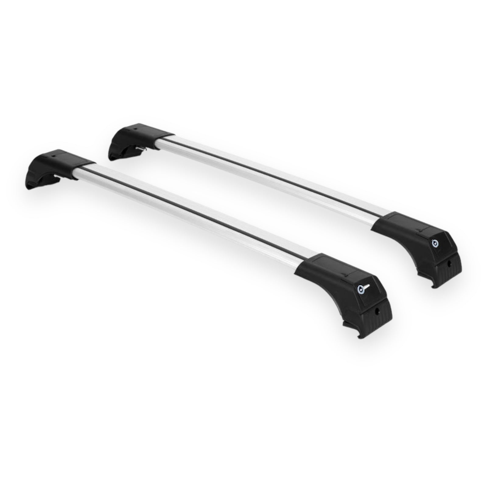 Roof rack cross bar carrier closed for Mitsubishi Outlander 2012- silver