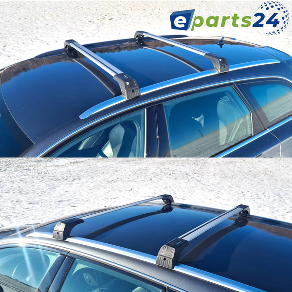 Roof rack cross bar carrier closed for Opel Insignia A 2008-2017 aluminum silver