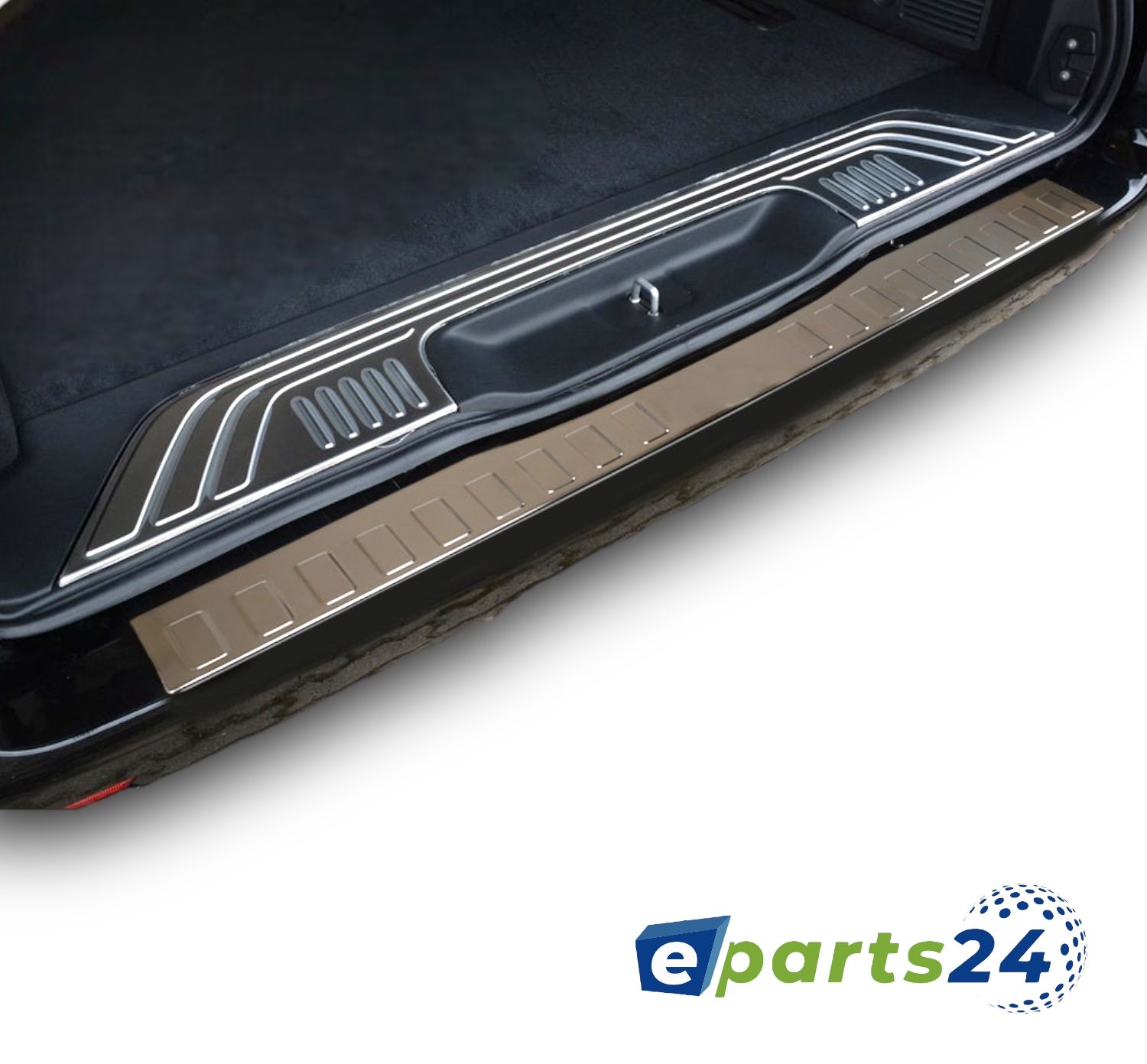 Loading sill protection inside outside set for Mercedes Vito W447 stainless steel from 2014 chrome