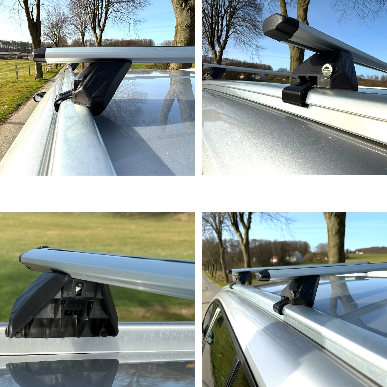Dachträger Querträger Träger geschlossen für Ford Galaxy ab 2010-2014 Alu silber