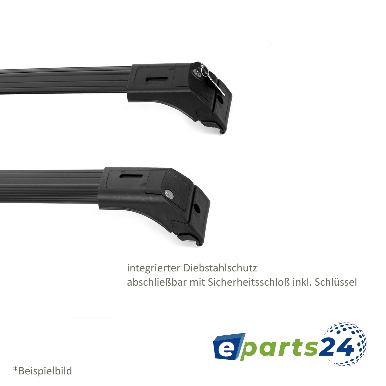 Dachträger Querträger Träger geschlossen für Mercedes GLK X204 2008-2015 schwarz