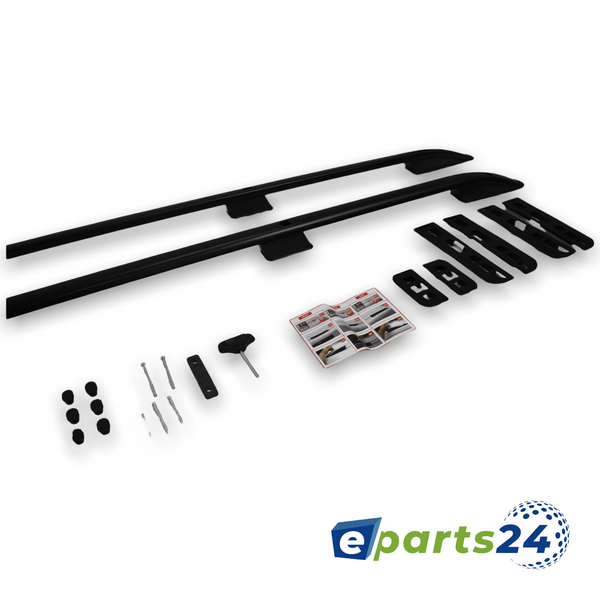 Dachreling Relingträger Träger für Range Rover Sport 2005–2013 Alu schwarz Set