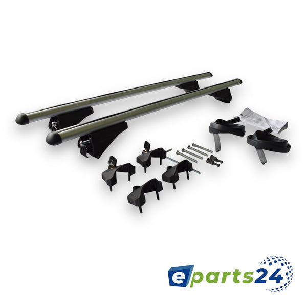 Roof rack cross bar carrier aluminum silver for Mitsubishi ASX from 2019- Set