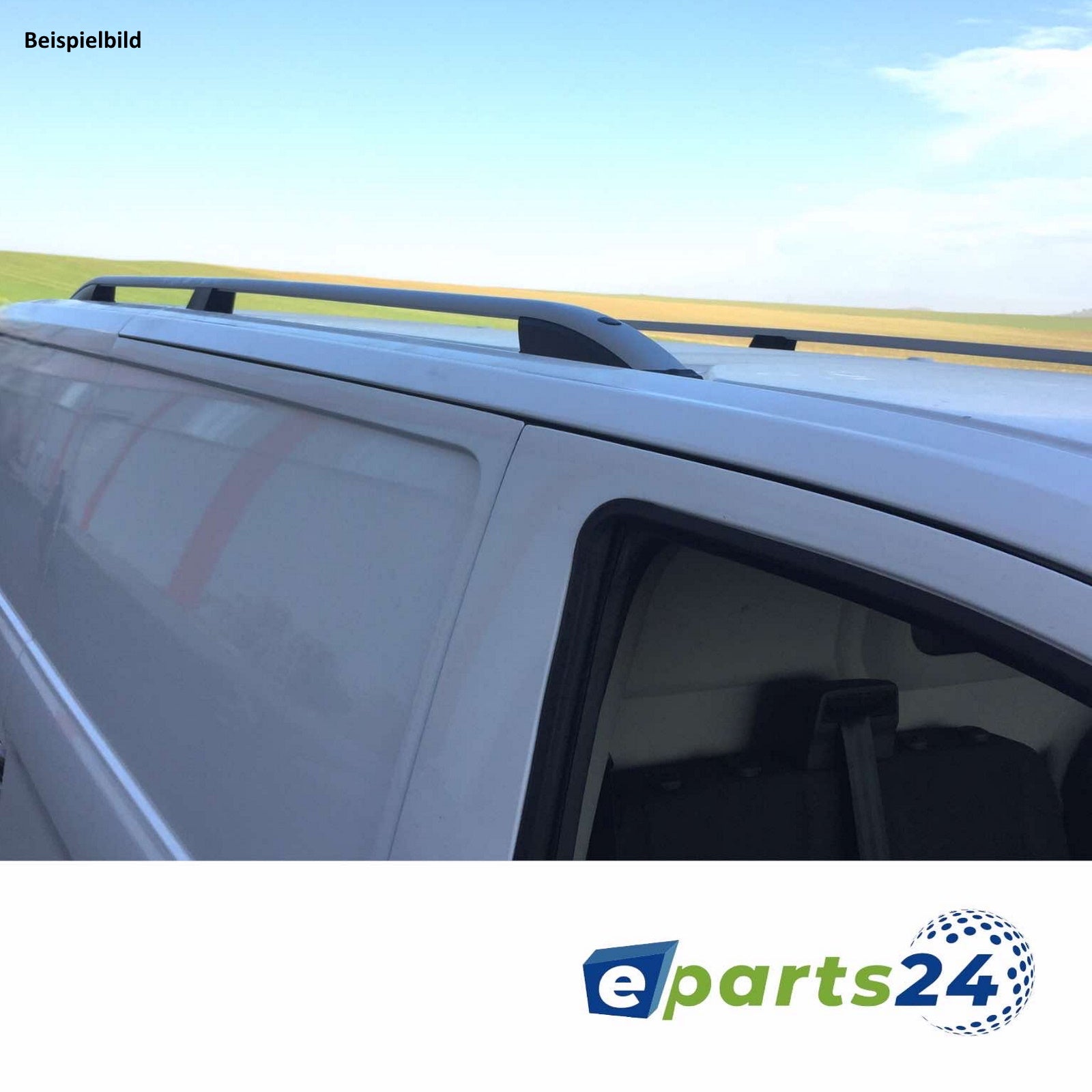 Dachreling + Dachträger Set Trägerset für VW T5 ab 2003- kurz RS L1 Alu silber