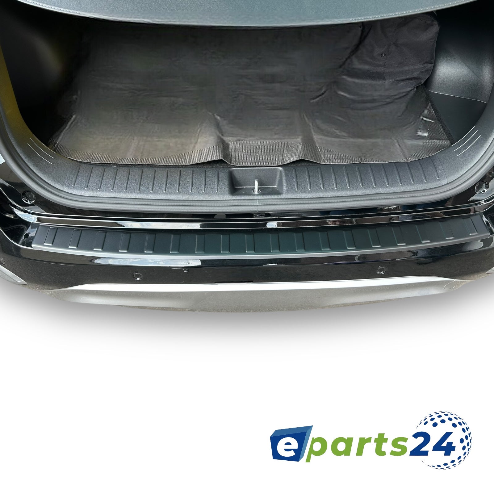 Ladekantenschutz für VW Sharan 2 II Seat Alhambra II ab 2010- Edelstahl schwarz