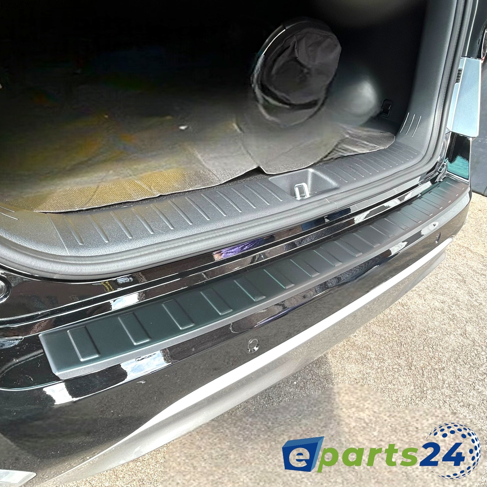 Ladekantenschutz für VW Sharan 2 II Seat Alhambra II ab 2010- Edelstahl schwarz