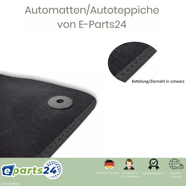 Automatten Fußmatten Autoteppich für Opel Corsa F ab 2019- passform Set schwarz