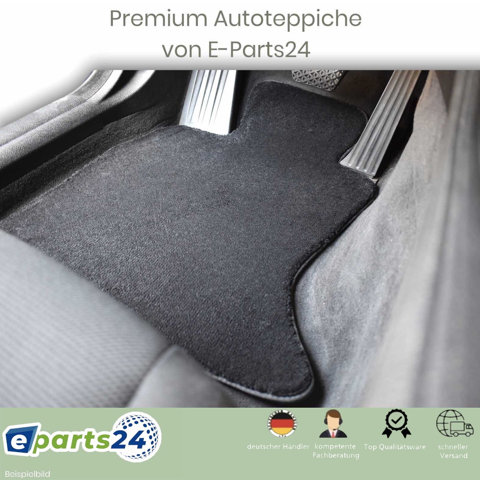 Automatten Fußmatten Velours Teppich für Mercedes C-Klasse W203 S203 2000-2007