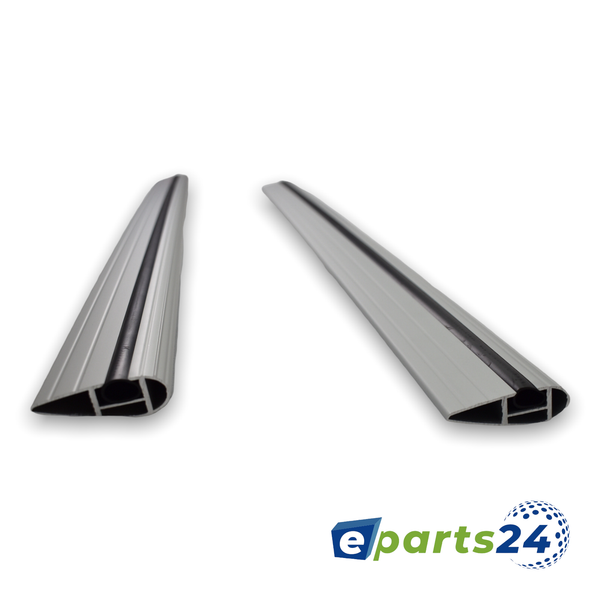 Roof rack cross bar support open suitable for Ford Ranger from 2015- aluminum silver