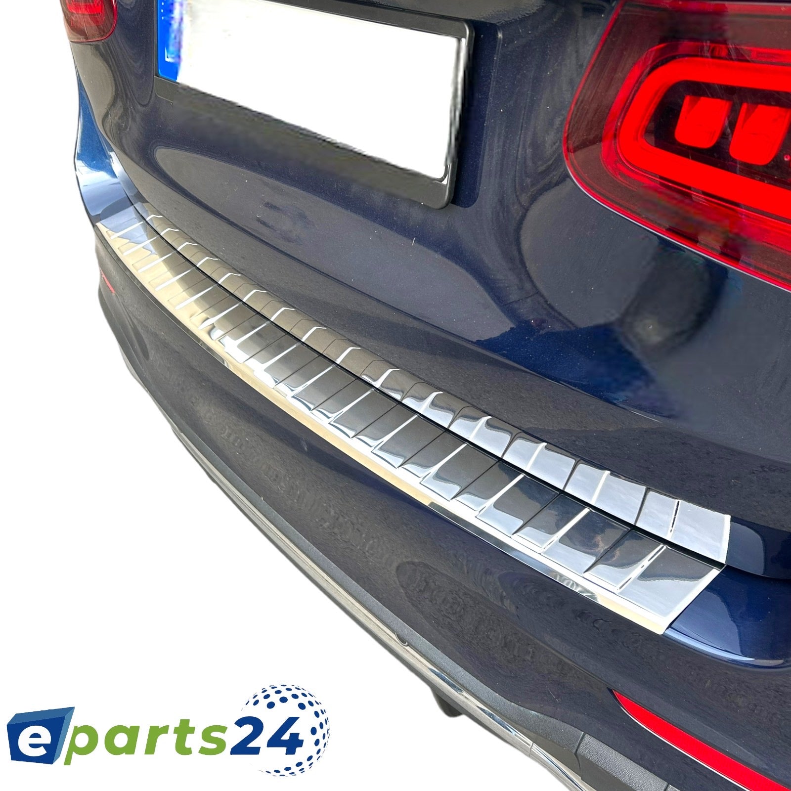 Loading sill protection rear protection for Mercedes GLC X253 2015-2022 stainless steel gloss 