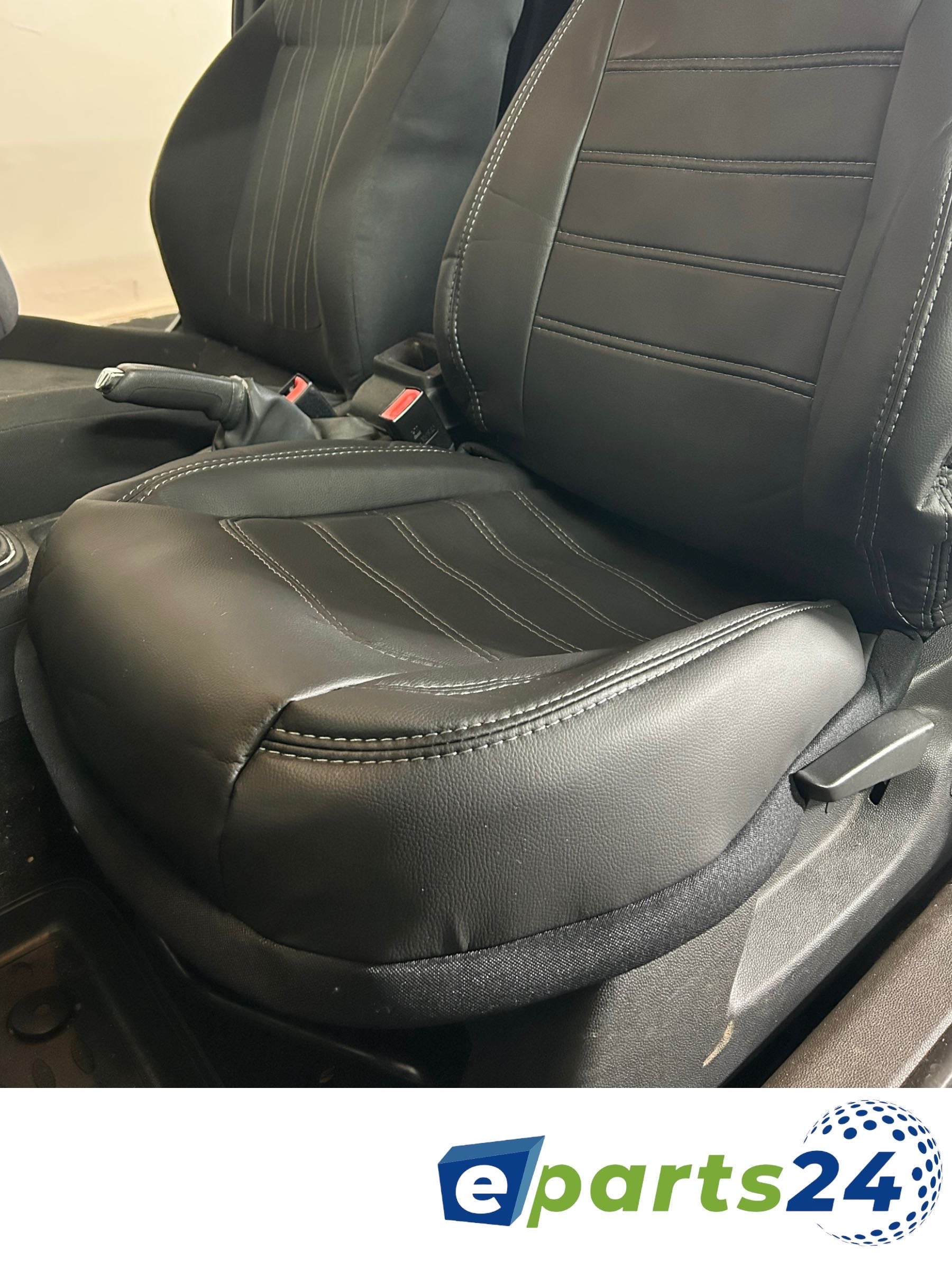 Car-Leder - Maßgefertigte sitzbezüge - Renault Master Vollkunstelder Schwarz