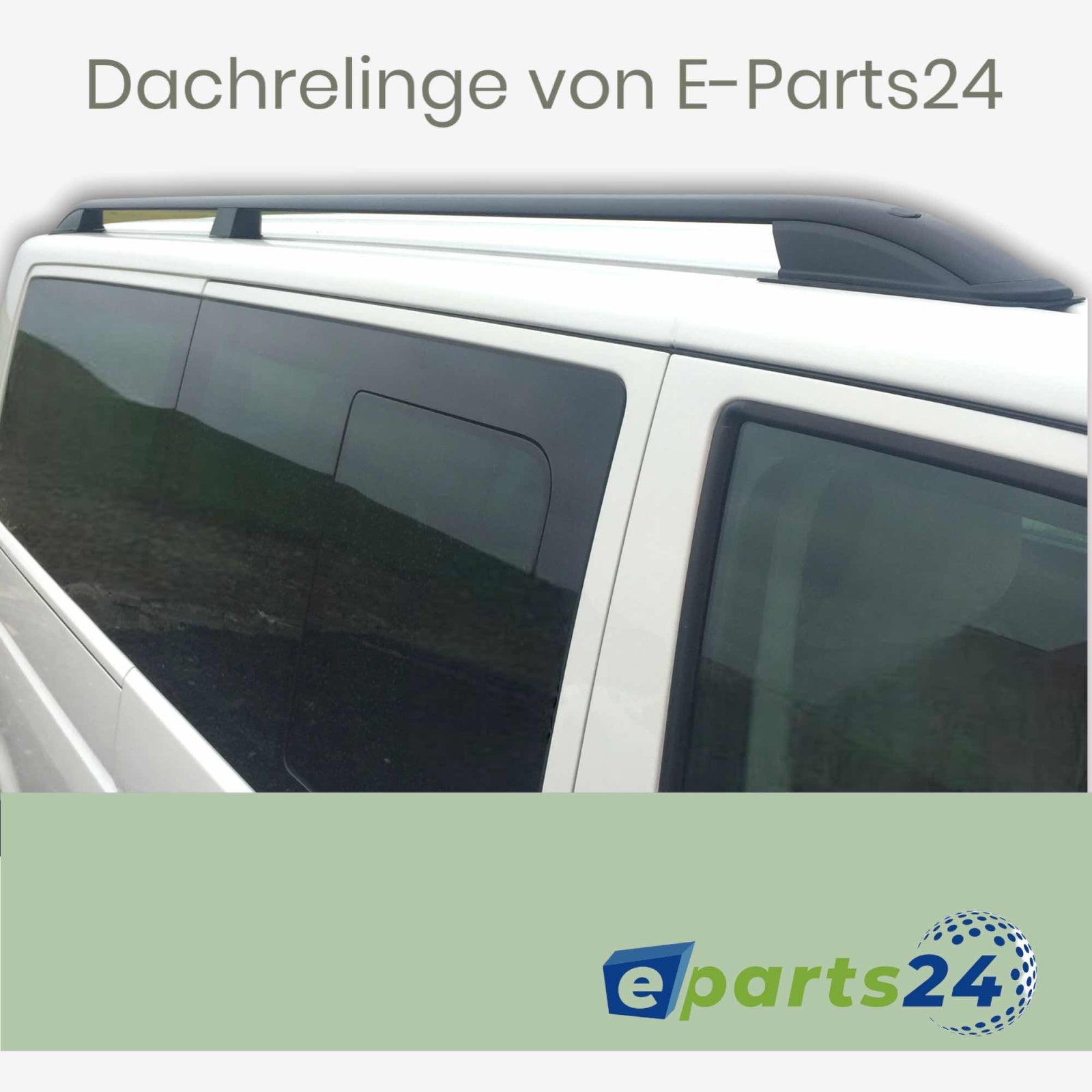 Dachreling + Dachträger Set  für VW T6 ab Bj. 2015- kurzer Radstand L1 schwarz