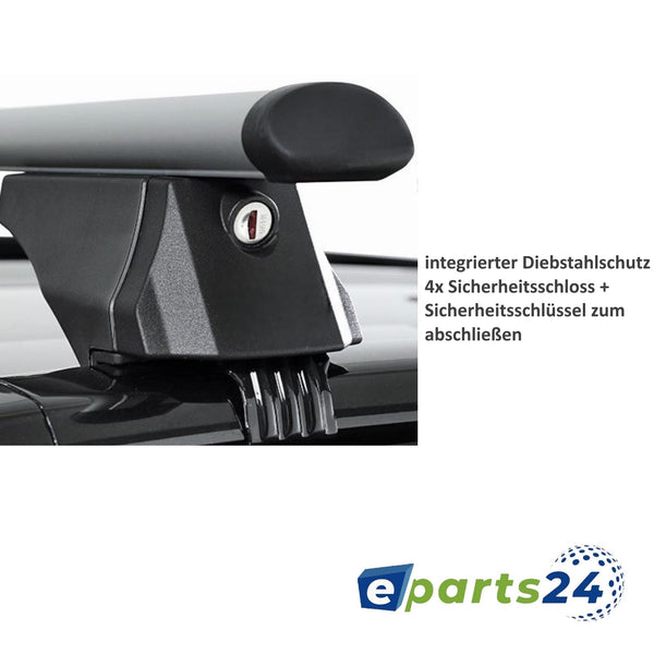 Dachträger Querträger Träger Alu silber für Kia Carnival VQ 2005-2014 Set