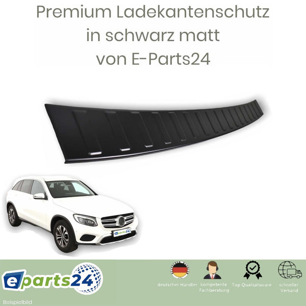 Loading sill protection rear protection for Mercedes GLC X253 year 2015-2022 stainless steel black matt