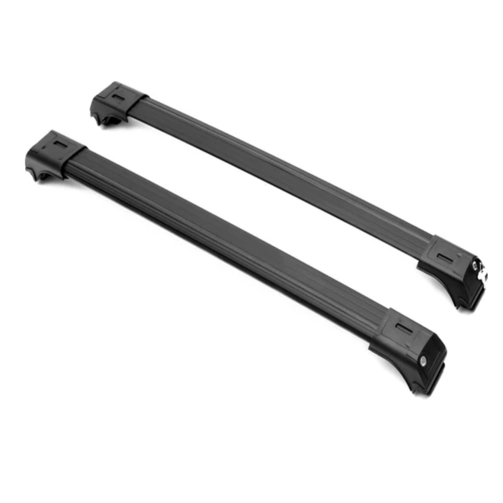 Roof rack cross bar support open for Opel Zafira A year 2000-2004 aluminum black