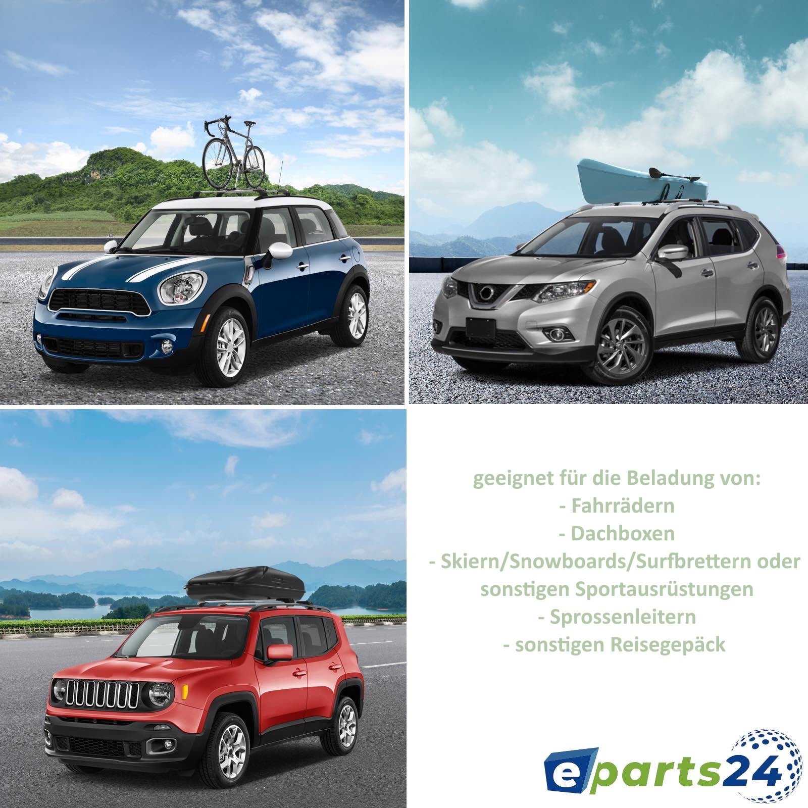 Dachträger Querträger Träger Grundträger silber für KIA Sportage 3 SL 2010-2016