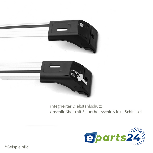 Dachträger Querträger passend für Opel Astra J Sports Tourer Bj 2010-2015 silber