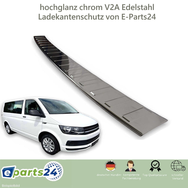 Loading sill protection for VW T6 T6.1 Multivan Caravelle from 2015 stainless steel gloss 134cm