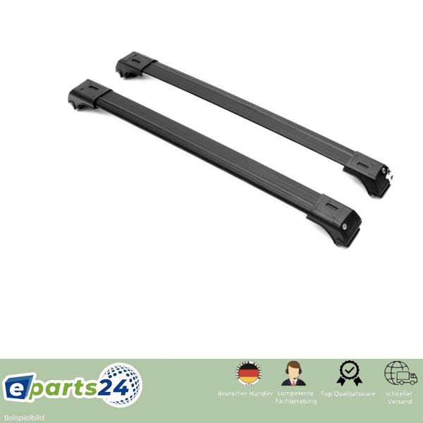 Roof rack cross bar support open for Volvo V70 year 1996-2000 aluminum black set