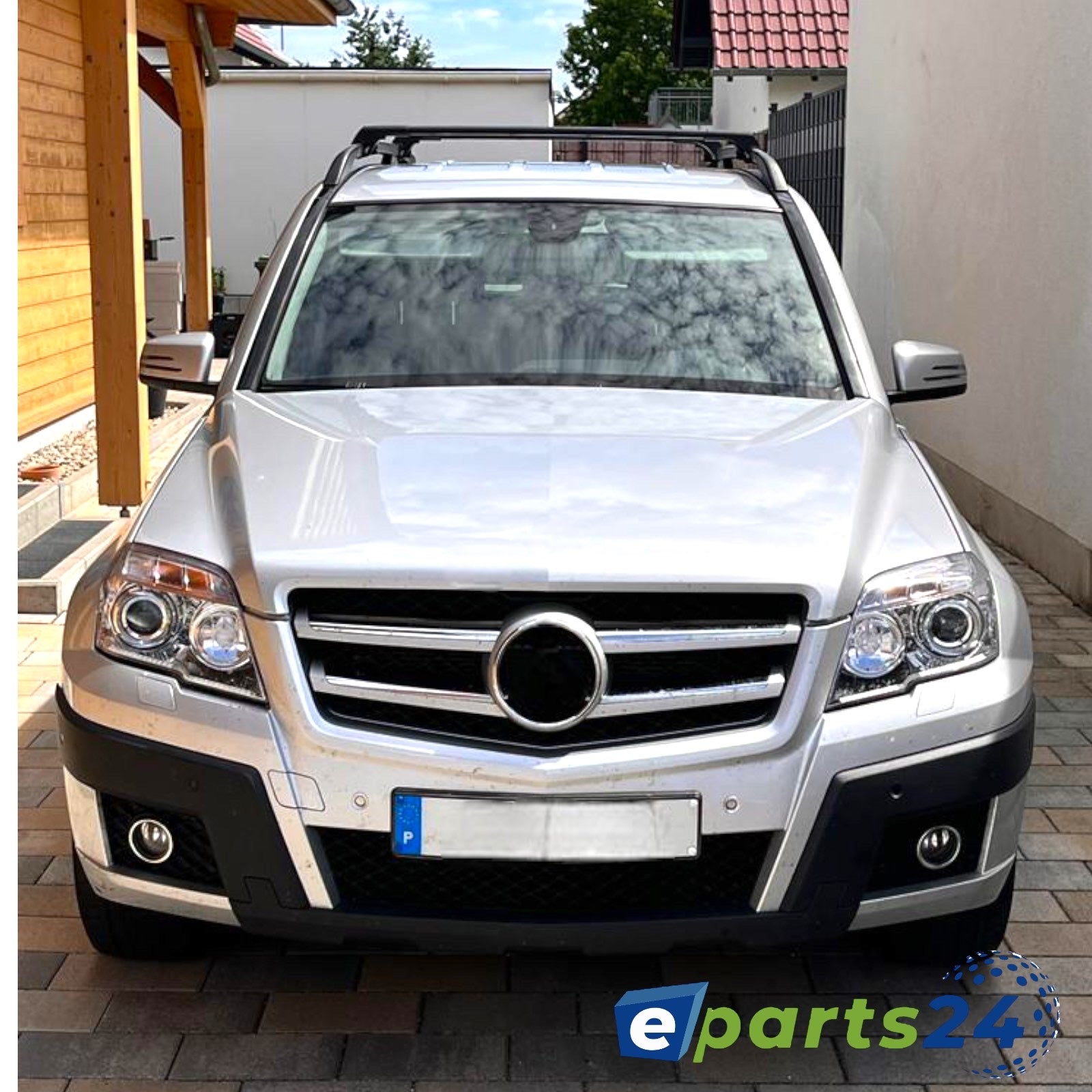 Dachträger Querträger Träger offen für Mercedes GLK X204 2008-2015 Alu schwarz