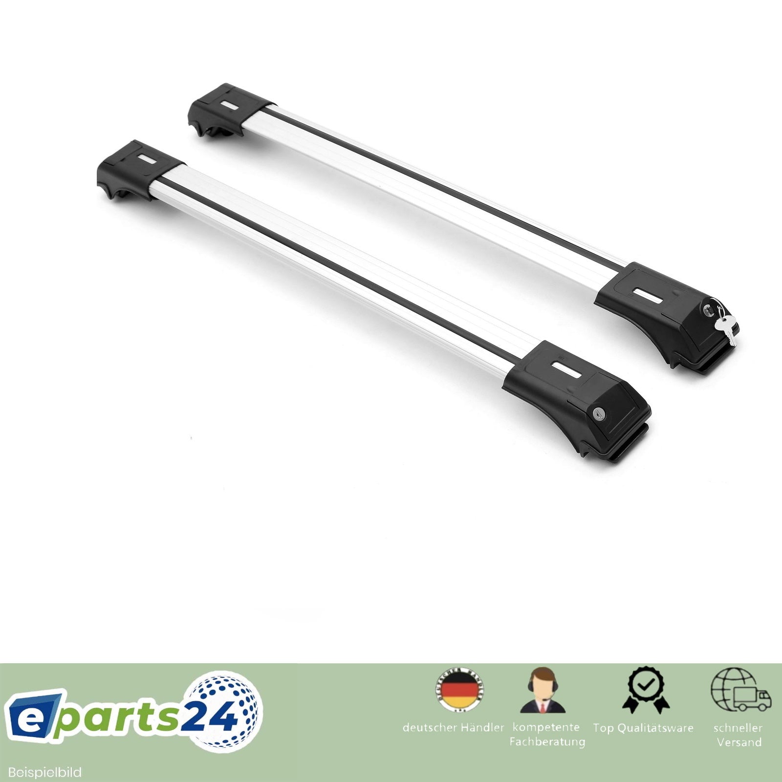 Roof rack cross bar support open suitable for Mazda 6 station wagon 2008-2012 silver