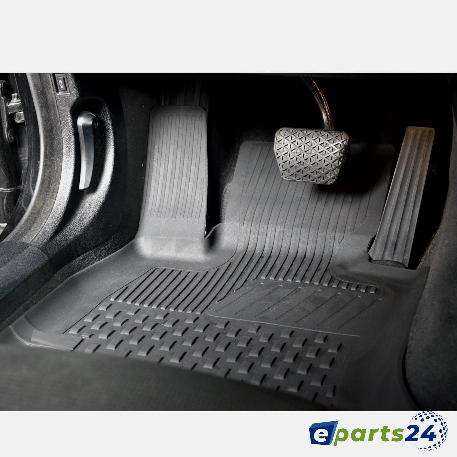 Fußmatten Auto für Seat Ibiza IV (2008-2017) - Veloursmatten schwarze  Automatten Autoteppiche - DGS Autodywan schwarz